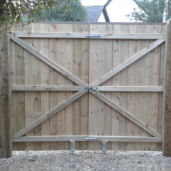 Double gates from back