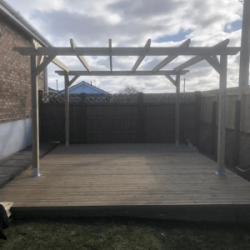 New timber pergola